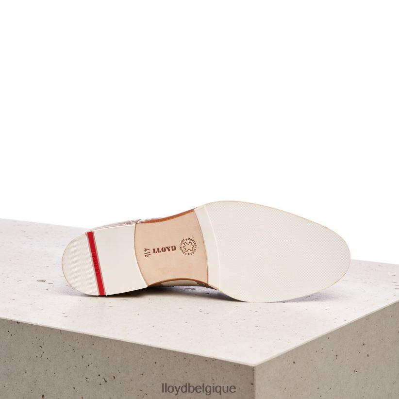 LLOYD demi-chaussures en cuir à lacets femmes beige 4Z6Z661065 chaussures