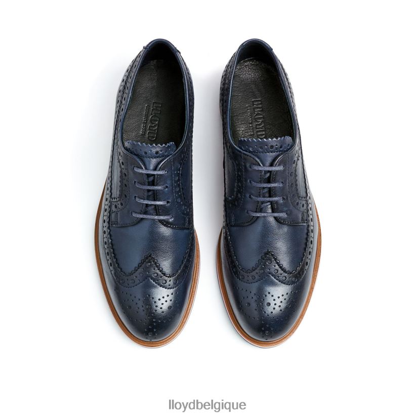 LLOYD demi-chaussures en cuir à lacets femmes bleu 4Z6Z661033 chaussures