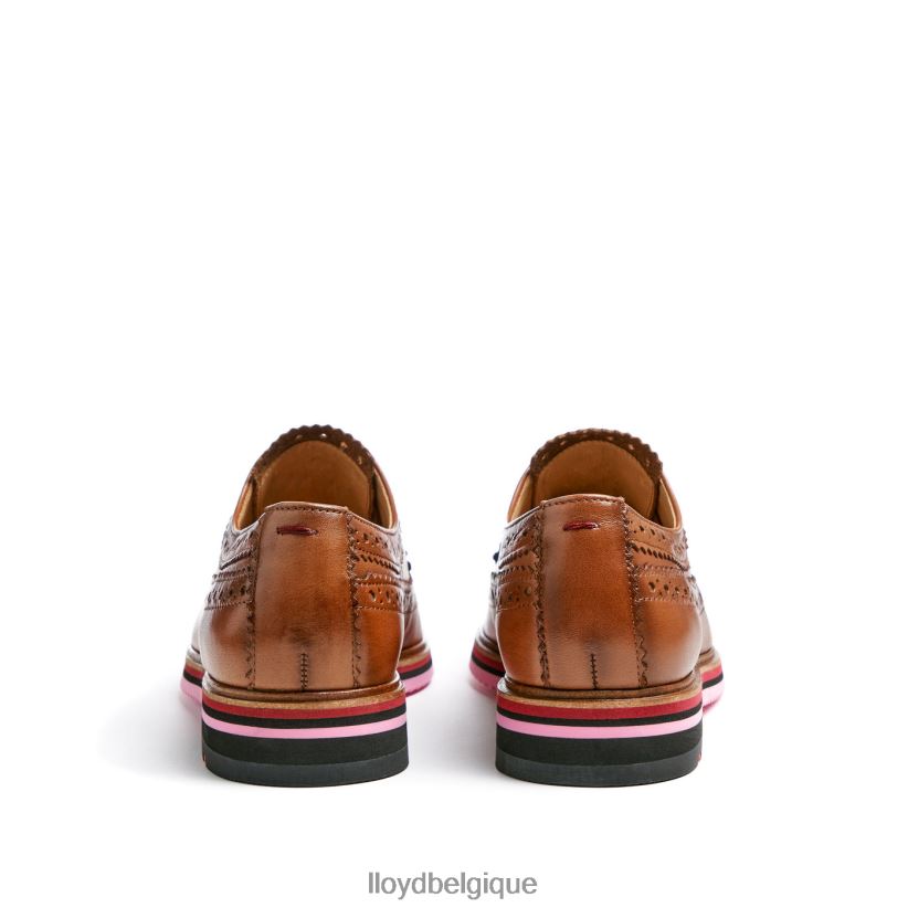 LLOYD demi-chaussures en cuir à lacets femmes brun 4Z6Z661048 chaussures