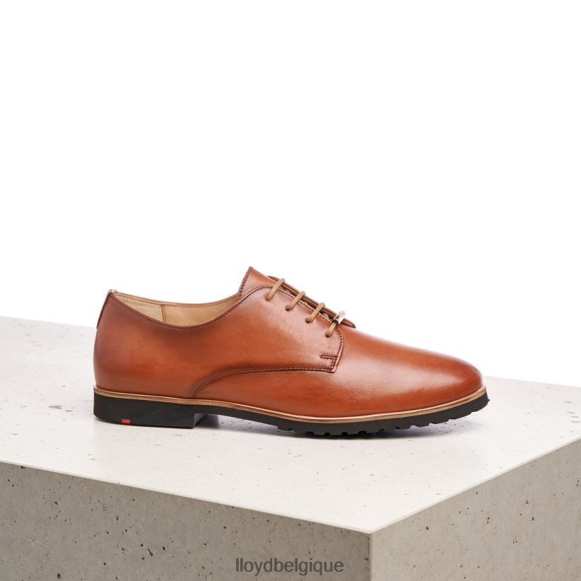 LLOYD demi-chaussures en cuir à lacets femmes brun 4Z6Z661057 chaussures
