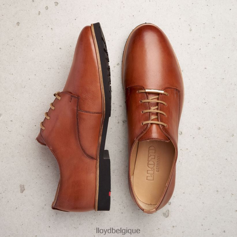 LLOYD demi-chaussures en cuir à lacets femmes brun 4Z6Z661057 chaussures