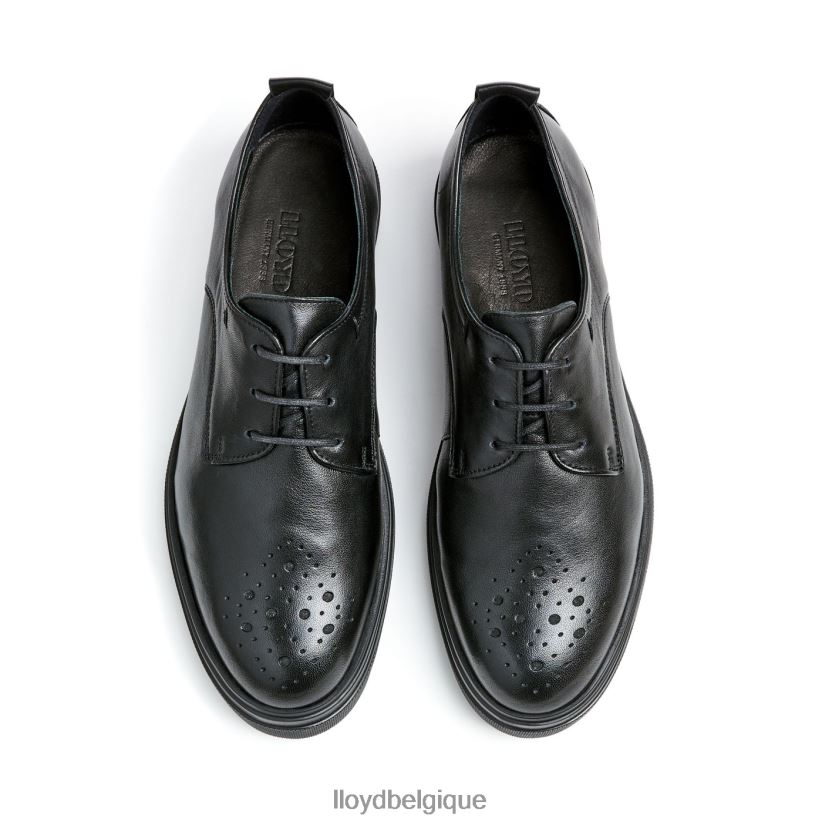 LLOYD demi-chaussures en cuir à lacets femmes noir 4Z6Z661028 chaussures