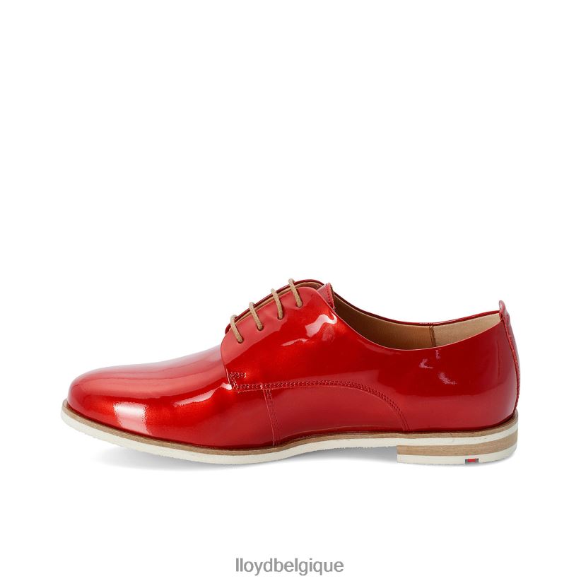 LLOYD demi-chaussures vernies à lacets femmes rouge 4Z6Z661102 chaussures