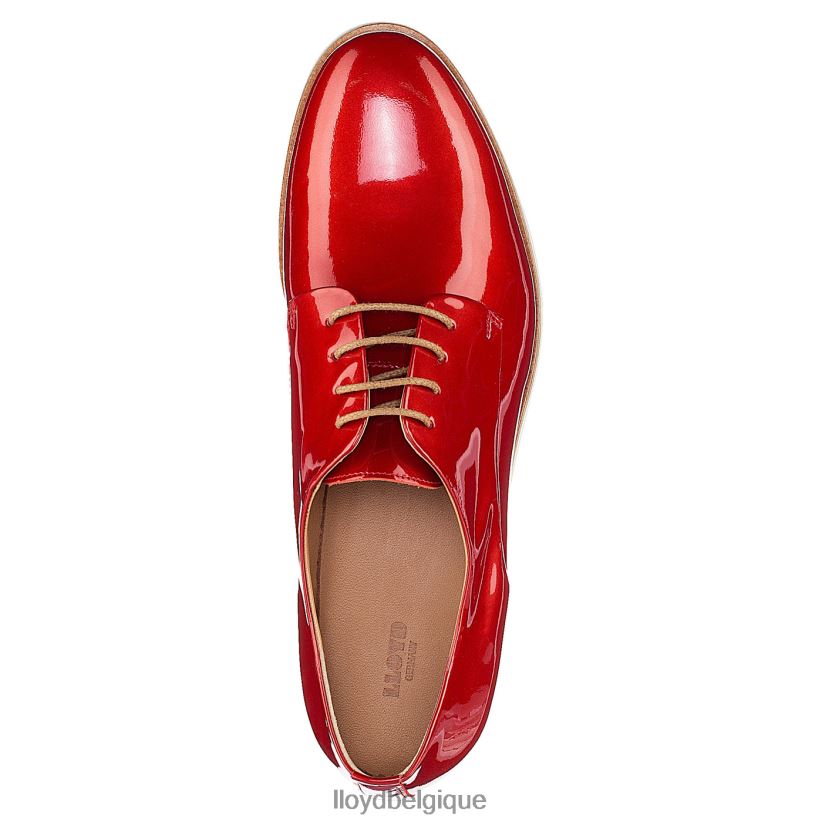 LLOYD demi-chaussures vernies à lacets femmes rouge 4Z6Z661102 chaussures