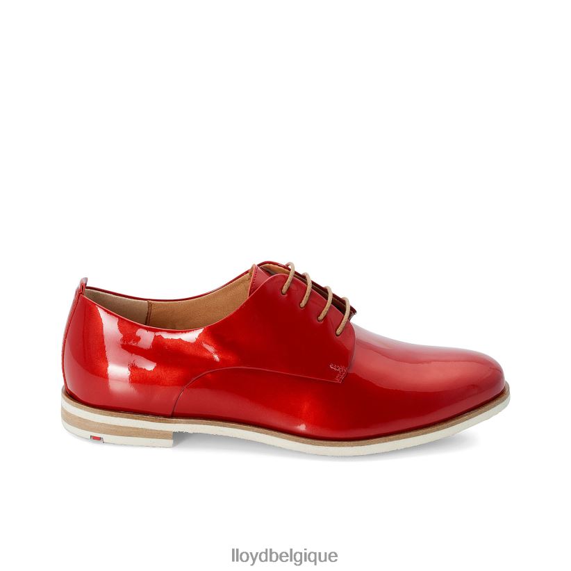LLOYD demi-chaussures vernies à lacets femmes rouge 4Z6Z661102 chaussures