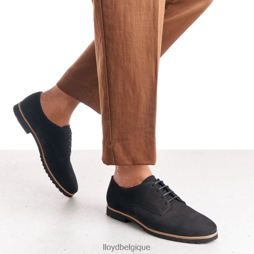 LLOYD demi-chaussures à lacets en cuir Rogh femmes noir 4Z6Z661071 chaussures