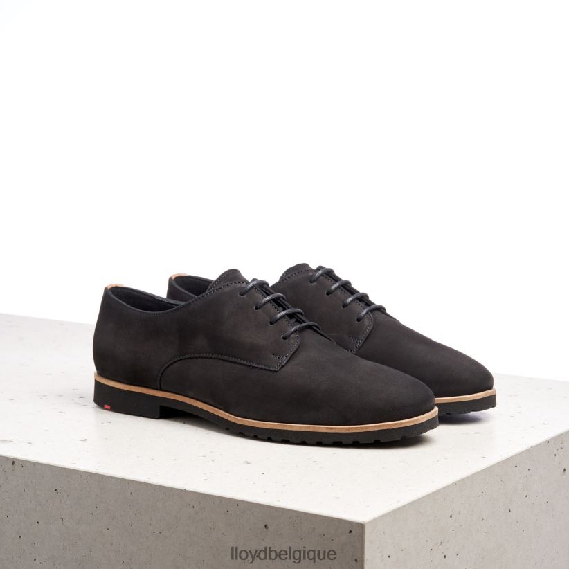 LLOYD demi-chaussures à lacets en cuir Rogh femmes noir 4Z6Z661071 chaussures