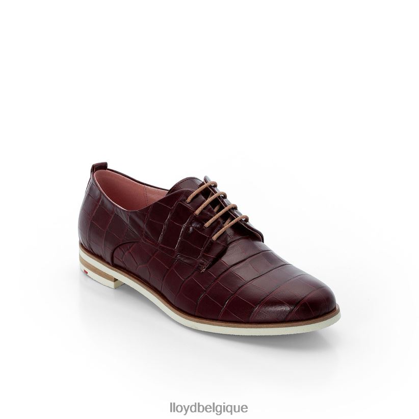 LLOYD demi-chaussures à lacets en cuir Rogh femmes rouge 4Z6Z661092 chaussures