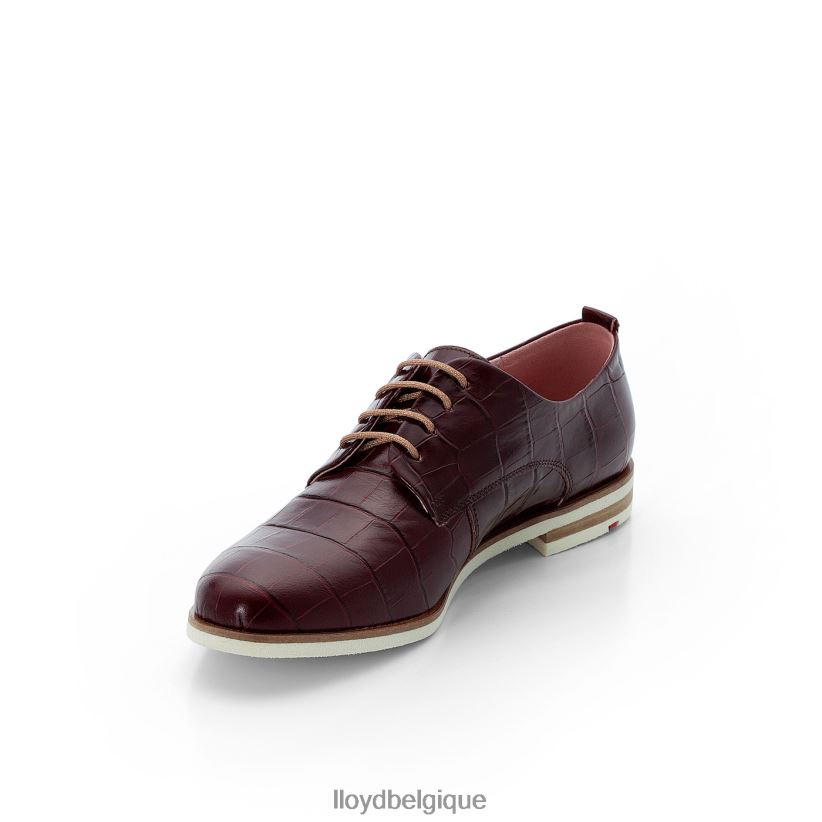 LLOYD demi-chaussures à lacets en cuir Rogh femmes rouge 4Z6Z661092 chaussures