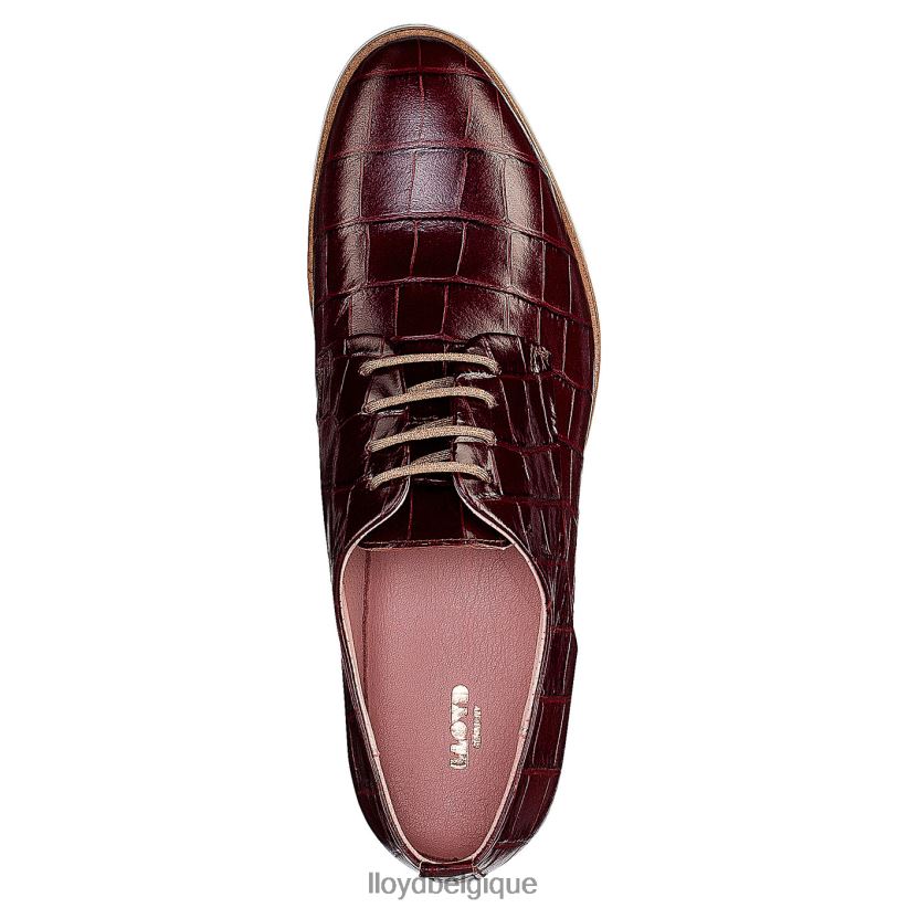 LLOYD demi-chaussures à lacets en cuir Rogh femmes rouge 4Z6Z661092 chaussures