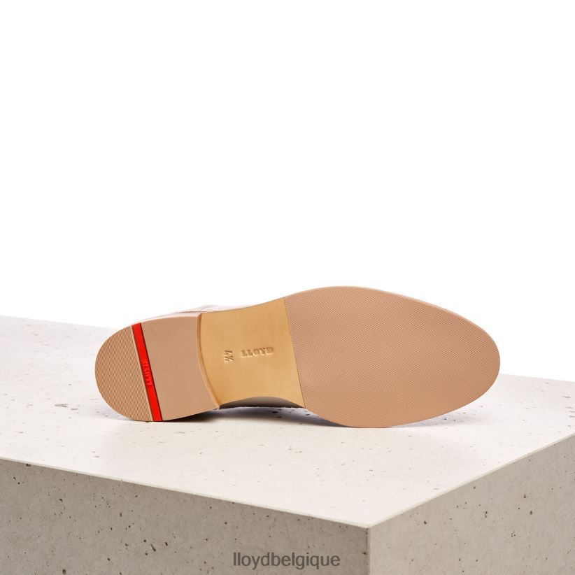 LLOYD demi-chaussures à lacets en cuir lisse femmes gris 4Z6Z661190 chaussures