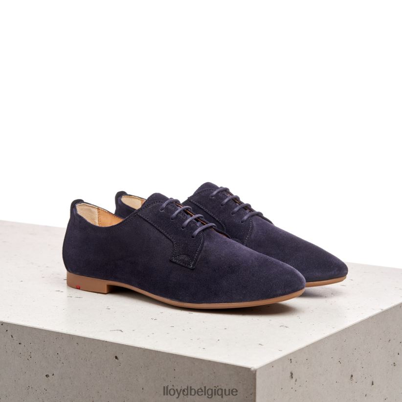 LLOYD demi-chaussures à lacets en daim femmes bleu 4Z6Z661188 chaussures