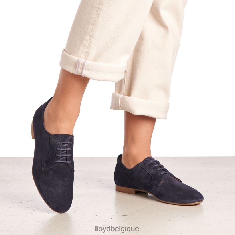 LLOYD demi-chaussures à lacets en daim femmes bleu 4Z6Z661188 chaussures