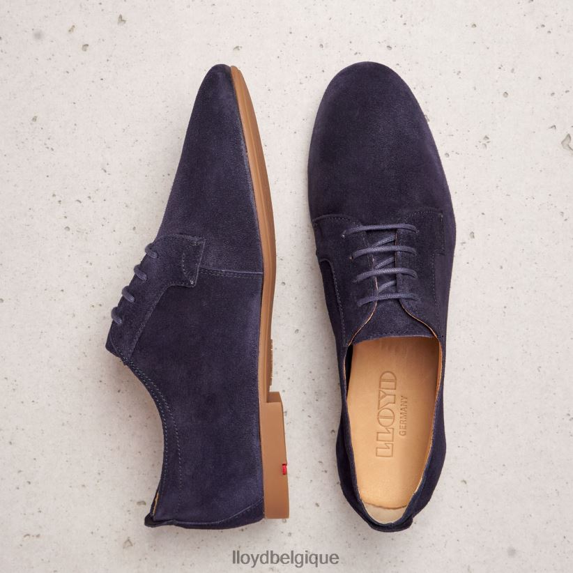 LLOYD demi-chaussures à lacets en daim femmes bleu 4Z6Z661188 chaussures