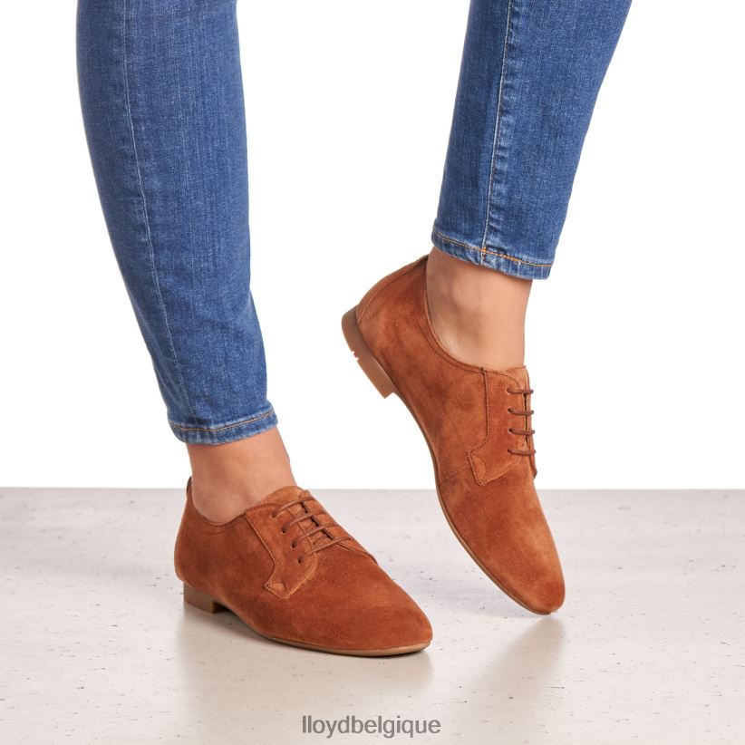 LLOYD demi-chaussures à lacets en daim femmes brun 4Z6Z661185 chaussures