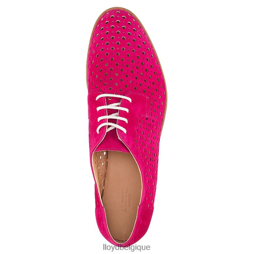 LLOYD demi-chaussures à lacets en daim femmes rouge 4Z6Z661359 chaussures