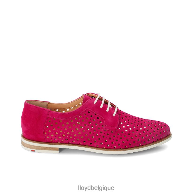 LLOYD demi-chaussures à lacets en daim femmes rouge 4Z6Z661359 chaussures