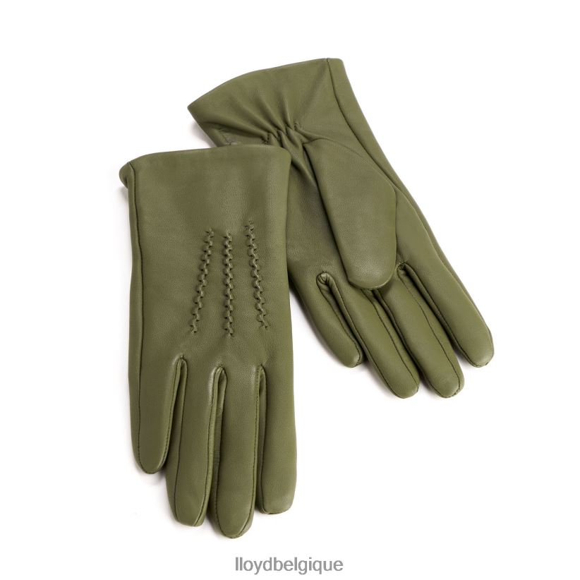 LLOYD des gants de cuir femmes vert 4Z6Z661312 accessoires
