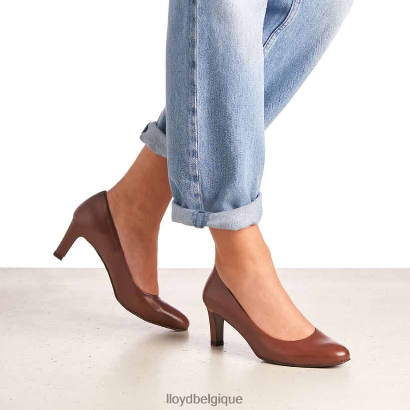 LLOYD escarpins en cuir lisse femmes brun 4Z6Z661050 chaussures