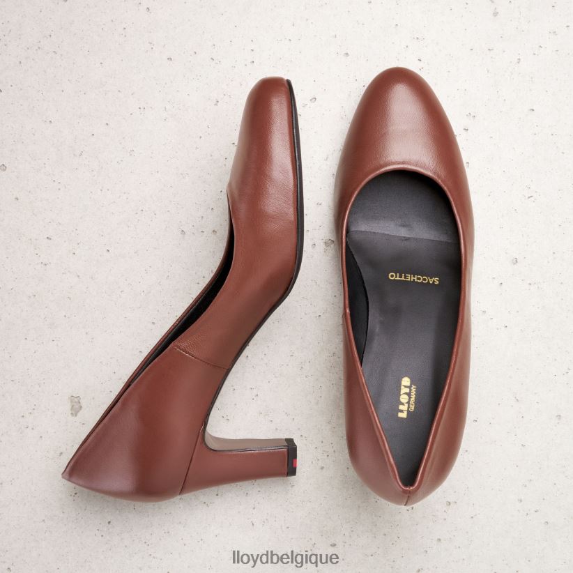 LLOYD escarpins en cuir lisse femmes brun 4Z6Z661050 chaussures