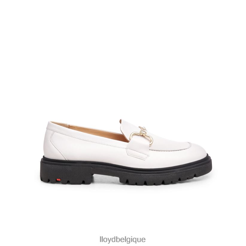LLOYD mule à enfiler en cuir lisse femmes blanc 4Z6Z661034 chaussures