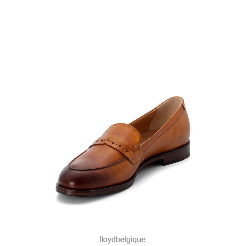 LLOYD mule à enfiler en cuir lisse femmes jaune 4Z6Z661094 chaussures