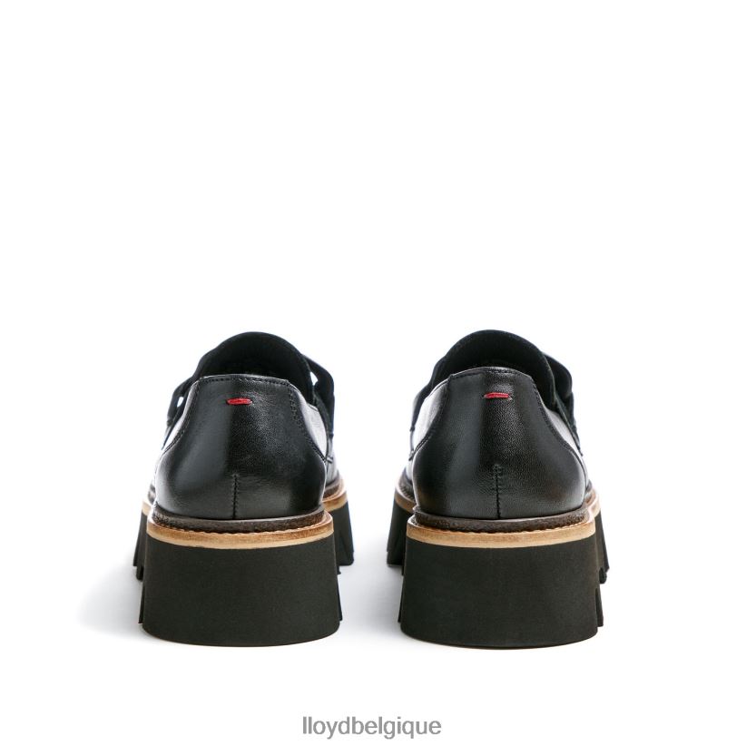 LLOYD mule à enfiler en cuir lisse femmes noir 4Z6Z661018 chaussures