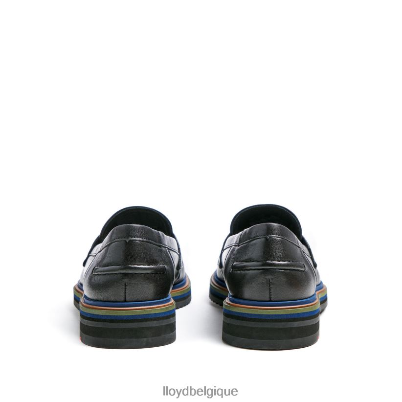 LLOYD mule à enfiler en cuir lisse femmes noir 4Z6Z661046 chaussures