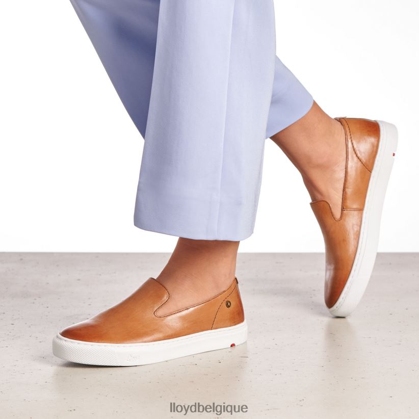 LLOYD pantoufle en cuir femmes brun 4Z6Z661349 chaussures