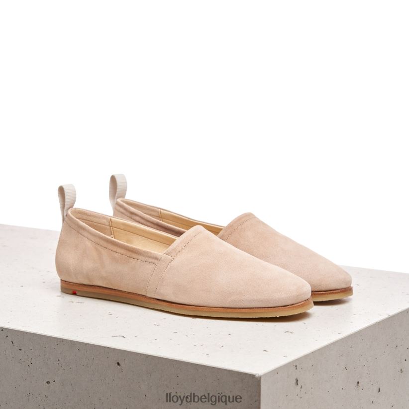 LLOYD pantoufle en cuir à enfiler femmes beige 4Z6Z661129 chaussures