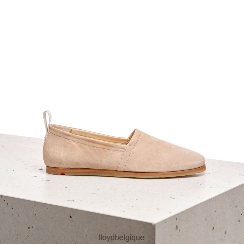 LLOYD pantoufle en cuir à enfiler femmes beige 4Z6Z661129 chaussures