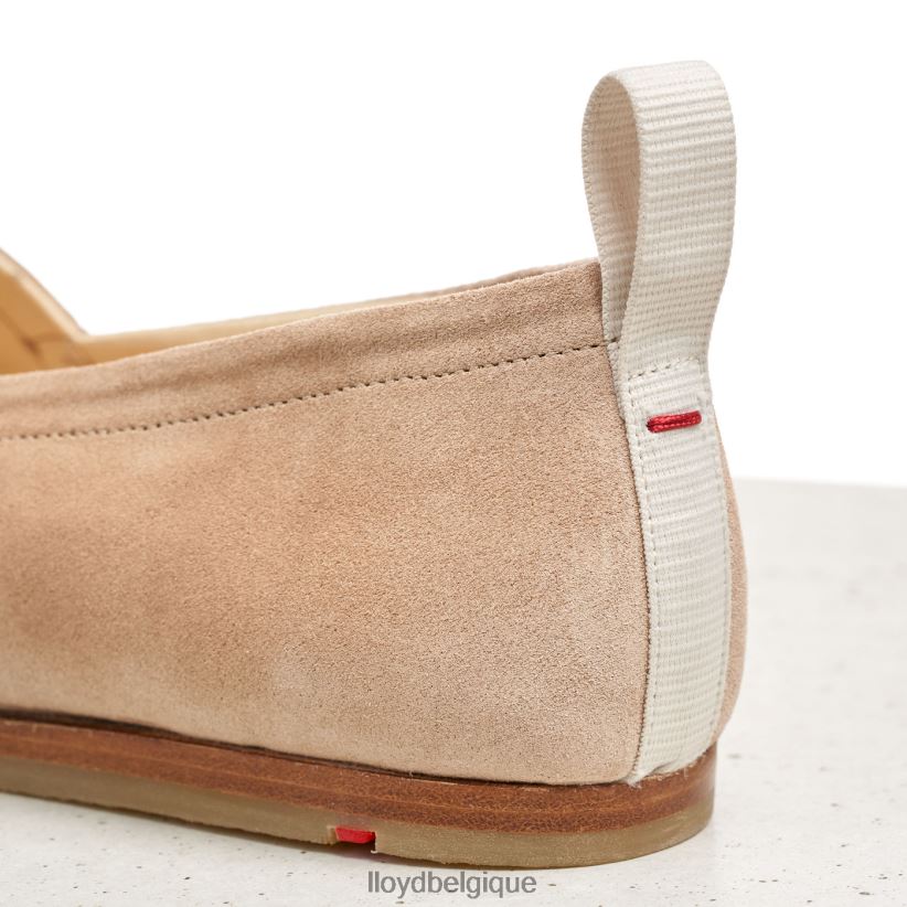LLOYD pantoufle en cuir à enfiler femmes beige 4Z6Z661129 chaussures