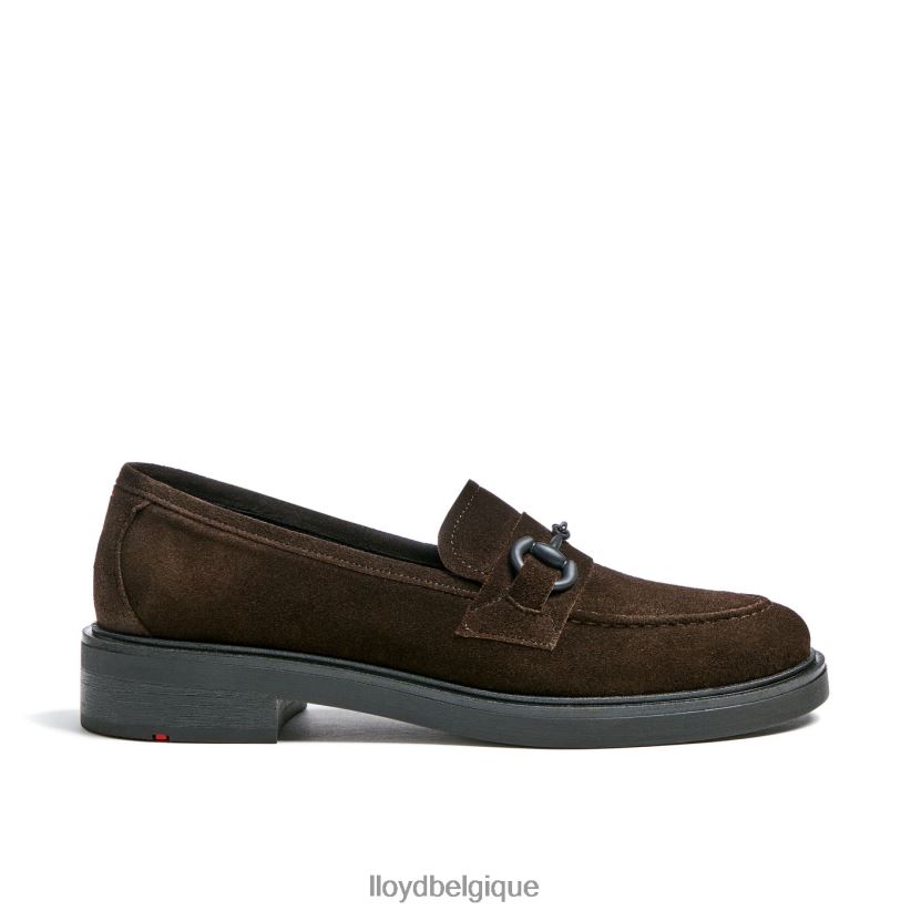 LLOYD pantoufle en cuir à enfiler femmes brun 4Z6Z661110 chaussures