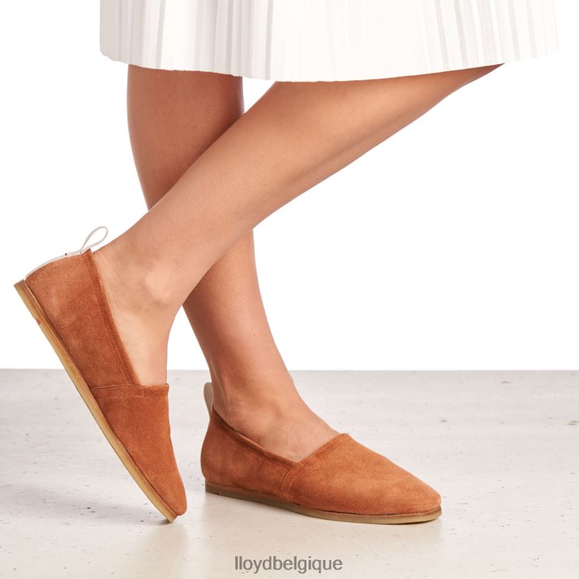 LLOYD pantoufle en cuir à enfiler femmes brun 4Z6Z661123 chaussures