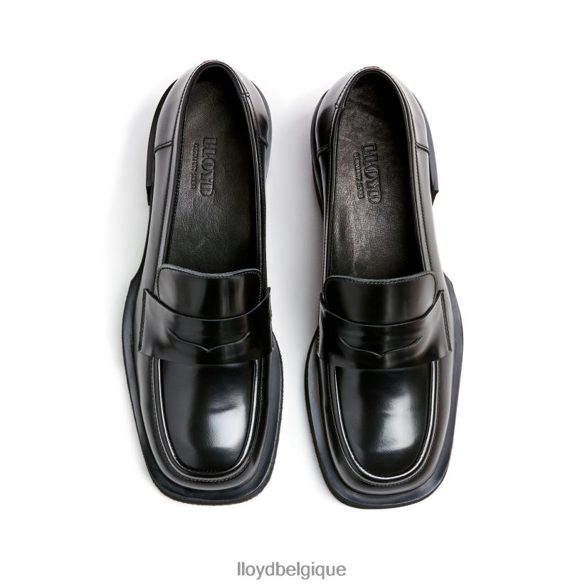 LLOYD pantoufle en cuir à enfiler femmes noir 4Z6Z661113 chaussures