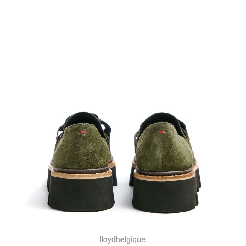 LLOYD pantoufle à enfiler en cuir brut femmes vert 4Z6Z661019 chaussures