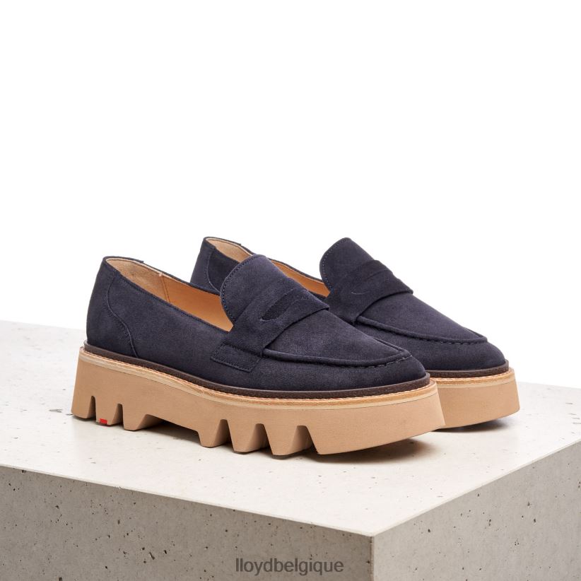 LLOYD pantoufle à enfiler en cuir femmes bleu 4Z6Z661074 chaussures