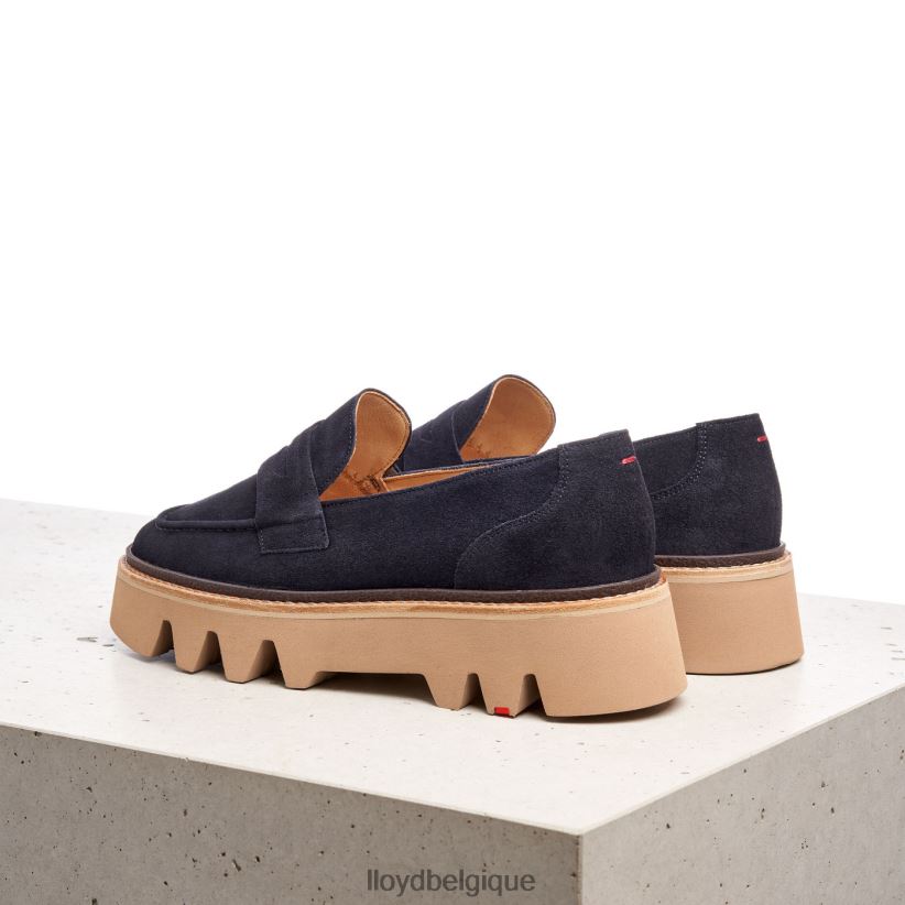 LLOYD pantoufle à enfiler en cuir femmes bleu 4Z6Z661074 chaussures