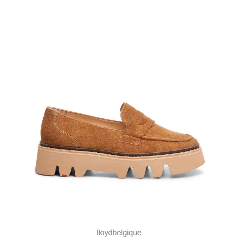 LLOYD pantoufle à enfiler en cuir femmes brun 4Z6Z661055 chaussures