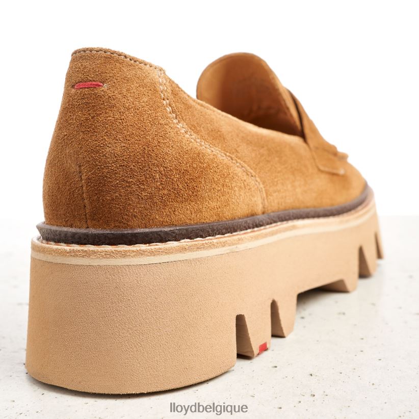 LLOYD pantoufle à enfiler en cuir femmes brun 4Z6Z661055 chaussures