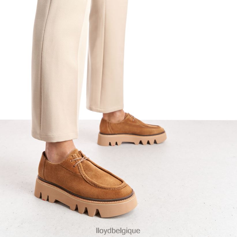 LLOYD pantoufle à lacets femmes brun 4Z6Z661038 chaussures