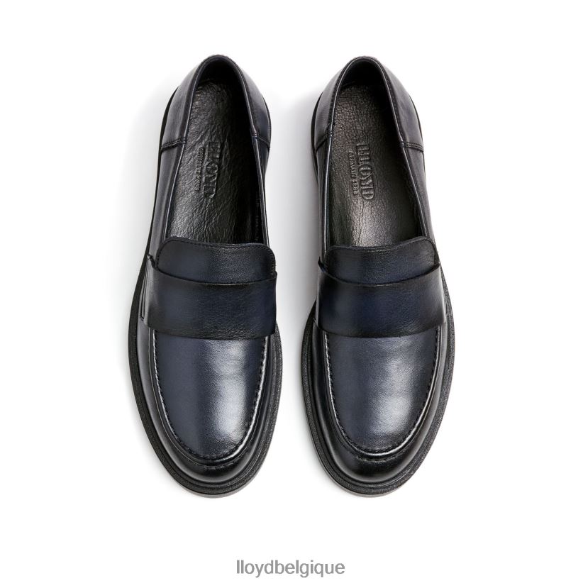 LLOYD pantoufles en cuir à enfiler femmes bleu 4Z6Z661108 chaussures