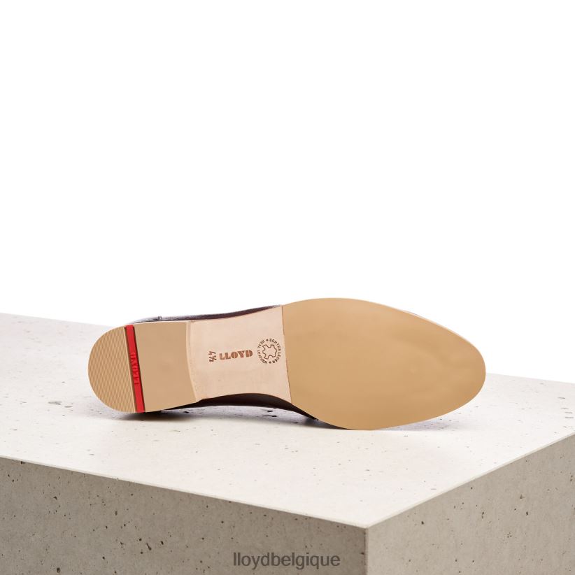 LLOYD pantoufles en cuir à enfiler femmes brun 4Z6Z661130 chaussures