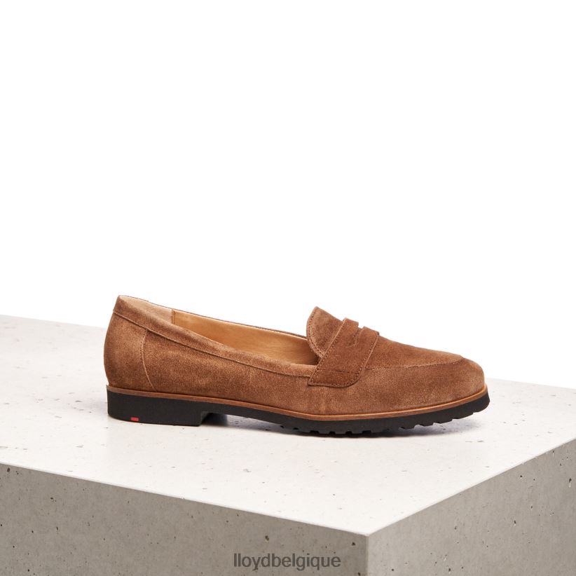 LLOYD pantoufles en cuir à enfiler femmes brun 4Z6Z661148 chaussures