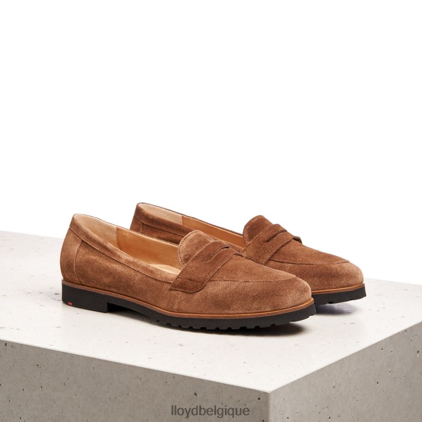 LLOYD pantoufles en cuir à enfiler femmes brun 4Z6Z661148 chaussures