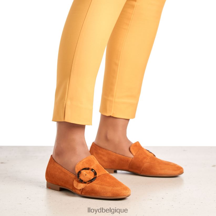 LLOYD pantoufles en cuir à enfiler femmes rouge 4Z6Z661140 chaussures