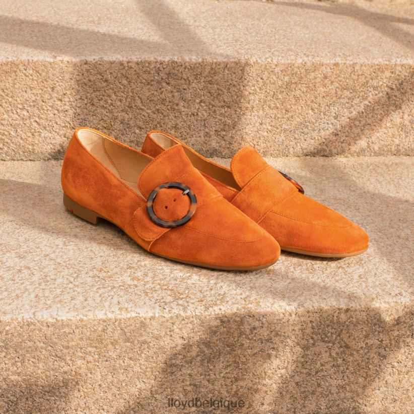 LLOYD pantoufles en cuir à enfiler femmes rouge 4Z6Z661140 chaussures