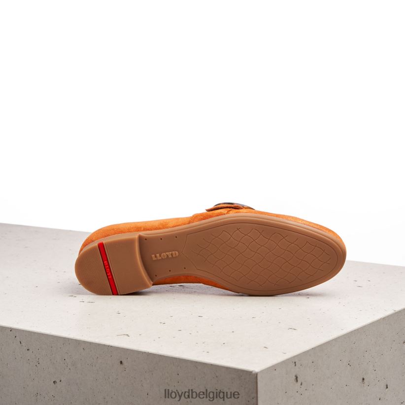 LLOYD pantoufles en cuir à enfiler femmes rouge 4Z6Z661140 chaussures