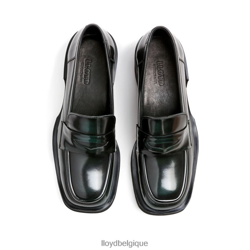 LLOYD pantoufles en cuir à enfiler femmes vert 4Z6Z661114 chaussures