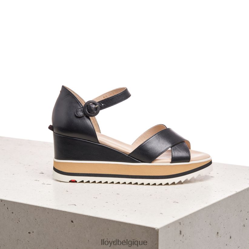 LLOYD sandale compensée femmes noir 4Z6Z661208 chaussures
